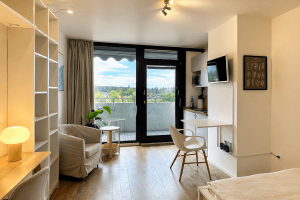 Pronájem bytu 1+1 28 m², Mailänderstraße 18, Frankfurt am Main Pronájem bytu 1+1 28 m², Mailänderstraße 18, Frankfurt am Main
