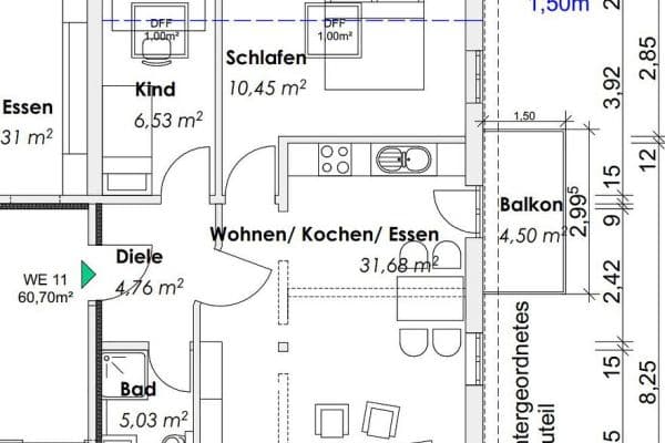 Pronájem bytu 3+1 61 m², Thannhausen Pronájem bytu 3+1 61 m², Thannhausen