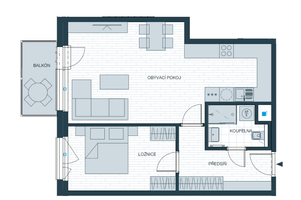 Pronájem bytu 2+kk 58 m², Kladno Pronájem bytu 2+kk 58 m², Kladno