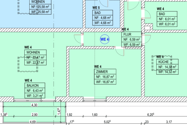 Pronájem bytu 2+1 70 m², Altenstädter Weg 5, Limeshain Pronájem bytu 2+1 70 m², Altenstädter Weg 5, Limeshain