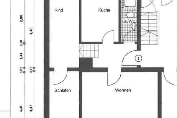 Pronájem bytu 2+1 49 m², Schwarzbach 82, Wuppertal Pronájem bytu 2+1 49 m², Schwarzbach 82, Wuppertal