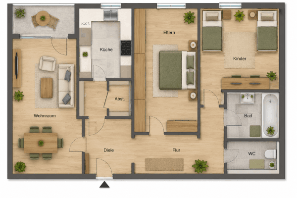 Prodej bytu 3+1 83 m², Herrenbachstrasse, Augsburg, Bavorsko Prodej bytu 3+1 83 m², Herrenbachstrasse, Augsburg, Bavorsko