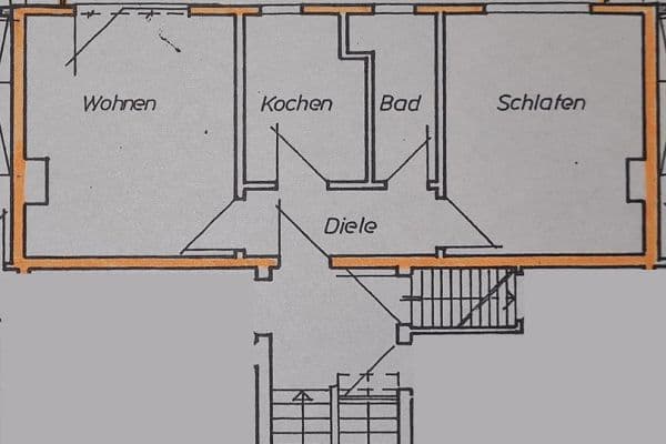 Pronájem bytu 2+kk 51 m², Hebbelstr. 26, Hattingen-Südstadt Pronájem bytu 2+kk 51 m², Hebbelstr. 26, Hattingen-Südstadt