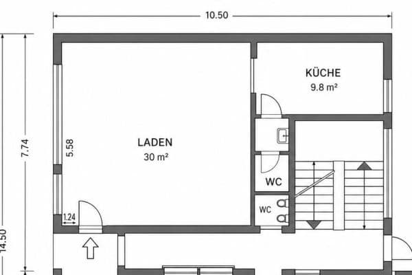 Pronájem kanceláře 43 m², Duisburg Pronájem kanceláře 43 m², Duisburg