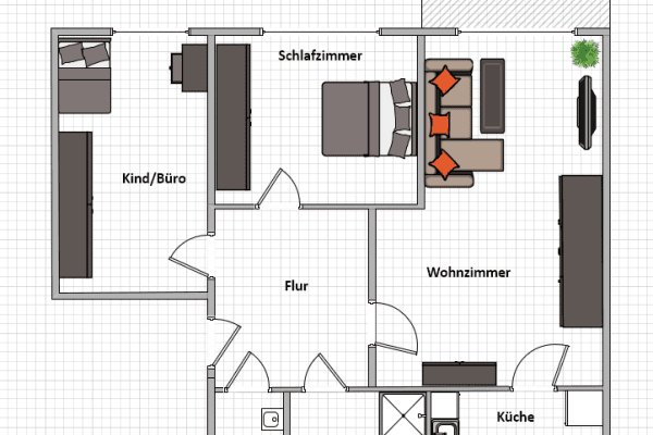 Pronájem bytu 3+1 83 m², Immendingen Pronájem bytu 3+1 83 m², Immendingen