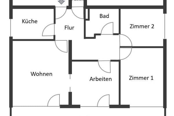 Pronájem bytu 4+1 90 m², Wiesbaden, Hessen Pronájem bytu 4+1 90 m², Wiesbaden, Hessen