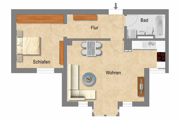 Pronájem bytu 2+1 52 m², Wolfratshauser Str. 243, München, Bavorsko Pronájem bytu 2+1 52 m², Wolfratshauser Str. 243, München, Bavorsko