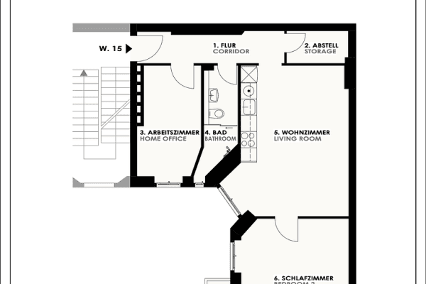 Pronájem bytu 3+1 64 m², Berlin, Berlín Pronájem bytu 3+1 64 m², Berlin, Berlín