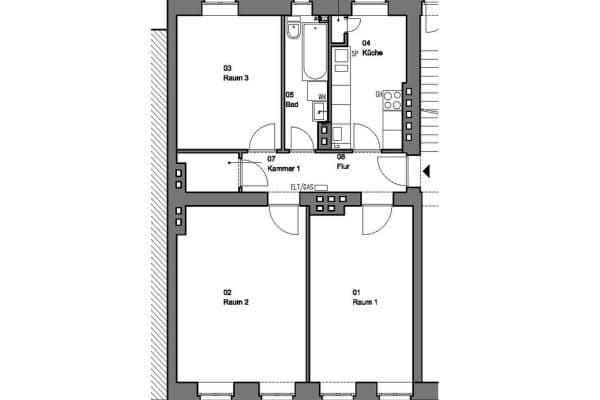 Pronájem bytu 3+1 80 m², Leopoldstr.28, Berlin, Berlín Pronájem bytu 3+1 80 m², Leopoldstr.28, Berlin, Berlín