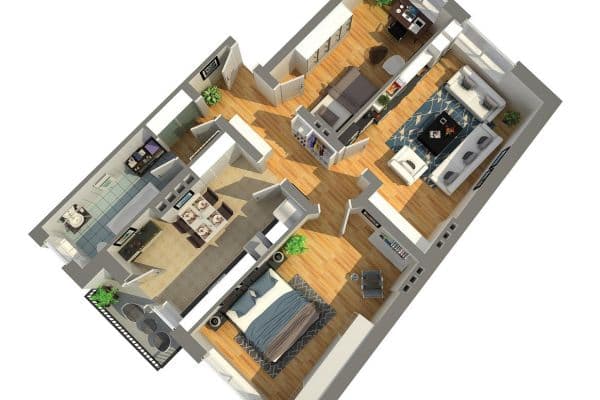 Pronájem bytu 3+1 82 m², Grünstr. 19, Hagen Pronájem bytu 3+1 82 m², Grünstr. 19, Hagen