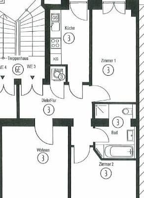 Pronájem bytu 3+1 77 m², Leipzig, Sasko Pronájem bytu 3+1 77 m², Leipzig, Sasko