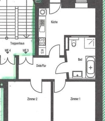 Pronájem bytu 2+1 74 m², Weißestraße 11, Leipzig, Sasko Pronájem bytu 2+1 74 m², Weißestraße 11, Leipzig, Sasko
