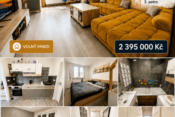 Prodej bytu 3+1 76 m², F. S. Tůmy, Orlová Prodej bytu 3+1 76 m², F. S. Tůmy, Orlová