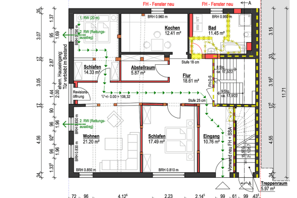 Pronájem bytu 3+1 113 m², Springe Pronájem bytu 3+1 113 m², Springe