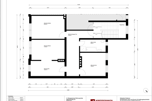 Pronájem bytu 3+1 93 m², Hof, Bavorsko Pronájem bytu 3+1 93 m², Hof, Bavorsko