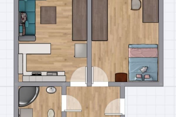 Pronájem bytu 2+kk 44 m², Holandská, Praha Pronájem bytu 2+kk 44 m², Holandská, Praha