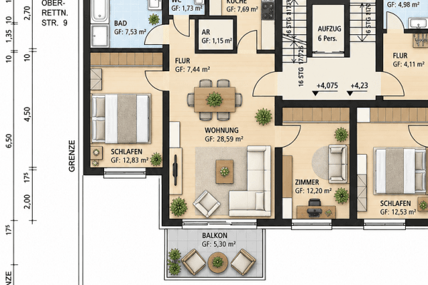 Prodej bytu 3+1 78 m², Obere Reithausstr. 5, Ludwigsburg Prodej bytu 3+1 78 m², Obere Reithausstr. 5, Ludwigsburg