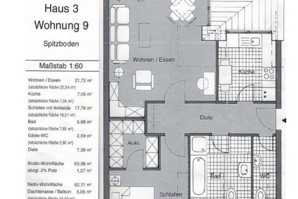 Prodej bytu 2+1 68 m², Erkrath Prodej bytu 2+1 68 m², Erkrath