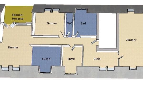 Prodej bytu 3+kk 100 m², Tangermünder Weg 18, Berlin Prodej bytu 3+kk 100 m², Tangermünder Weg 18, Berlin