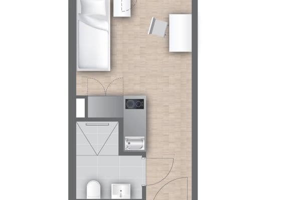 Pronájem bytu 1+1 20 m², Landsberger Strasse 441, München, Bavorsko Pronájem bytu 1+1 20 m², Landsberger Strasse 441, München, Bavorsko