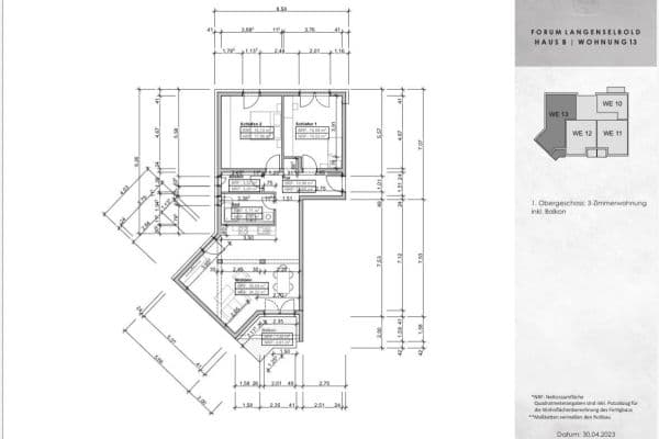 Pronájem bytu 3+1 94 m², Friedrichstraße 8a, Langenselbold Pronájem bytu 3+1 94 m², Friedrichstraße 8a, Langenselbold
