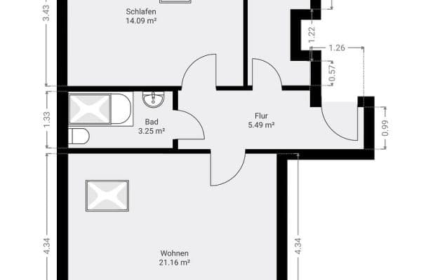 Prodej bytu 2+1 44 m², Frankfurt am Main, Hessen Prodej bytu 2+1 44 m², Frankfurt am Main, Hessen
