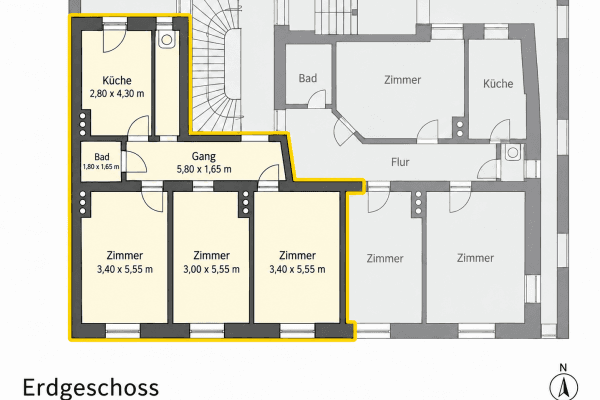 Prodej bytu 3+1 86 m², Guldeinstr. 48, München, Bavorsko Prodej bytu 3+1 86 m², Guldeinstr. 48, München, Bavorsko