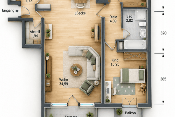 Prodej bytu 3+1 92 m², Erkrath Prodej bytu 3+1 92 m², Erkrath