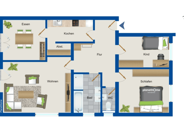 Pronájem bytu 4+1 105 m², Orchideenweg 3, Stutensee Pronájem bytu 4+1 105 m², Orchideenweg 3, Stutensee