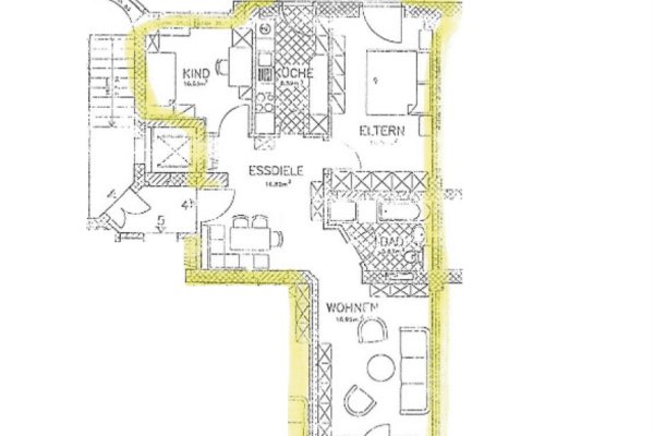 Pronájem bytu 3+1 79 m², Wormser Straße, Dresden, Sasko Pronájem bytu 3+1 79 m², Wormser Straße, Dresden, Sasko