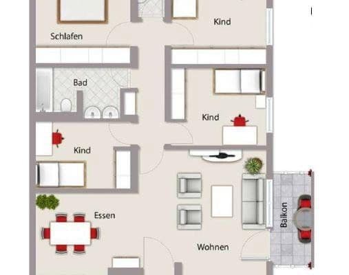 Pronájem bytu 5+1 112 m², Herzogenaurach Pronájem bytu 5+1 112 m², Herzogenaurach