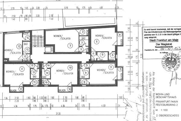 Pronájem bytu 1+1 33 m², Festeburgring 2, Frankfurt Pronájem bytu 1+1 33 m², Festeburgring 2, Frankfurt
