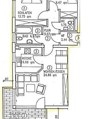 Prodej bytu 3+kk 73 m², Ilsfeld Prodej bytu 3+kk 73 m², Ilsfeld