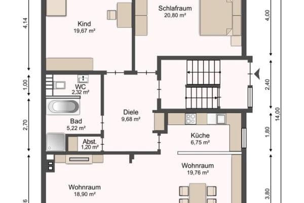 Prodej bytu 3+1 108 m², Kanzlerstr. 10, Düsseldorf Prodej bytu 3+1 108 m², Kanzlerstr. 10, Düsseldorf