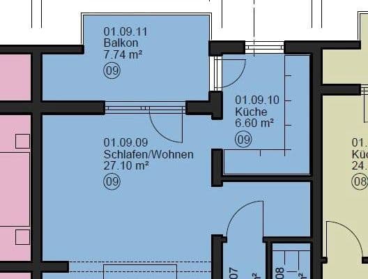Pronájem bytu 1+kk 43 m², Meersburg Pronájem bytu 1+kk 43 m², Meersburg