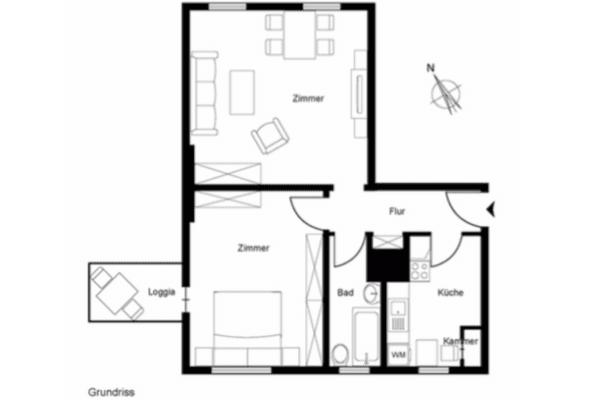 Prodej bytu 2+1 57 m², Ostseestraße 41, Berlin, Berlín Prodej bytu 2+1 57 m², Ostseestraße 41, Berlin, Berlín