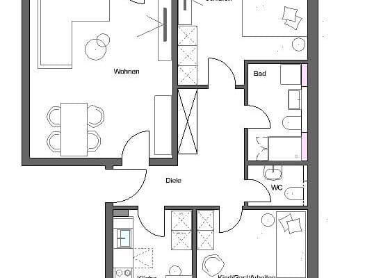 Pronájem bytu 3+1 79 m², Friedrich-Ebert-Platz 18+19, Darmstadt Pronájem bytu 3+1 79 m², Friedrich-Ebert-Platz 18+19, Darmstadt