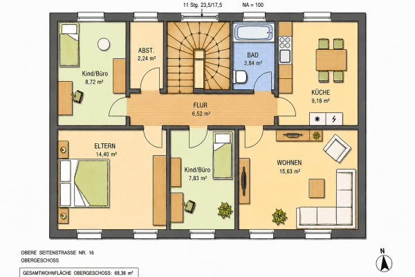 Pronájem bytu 4+1 69 m², Obere Seitenstr. 16, Nürnberg, Bavorsko Pronájem bytu 4+1 69 m², Obere Seitenstr. 16, Nürnberg, Bavorsko