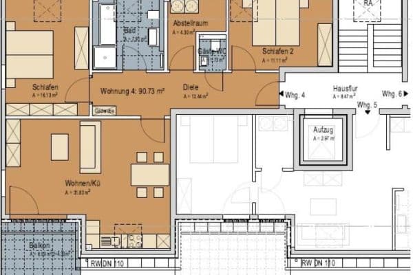Pronájem bytu 3+1 91 m², Hohestraße 22, Monschau Pronájem bytu 3+1 91 m², Hohestraße 22, Monschau