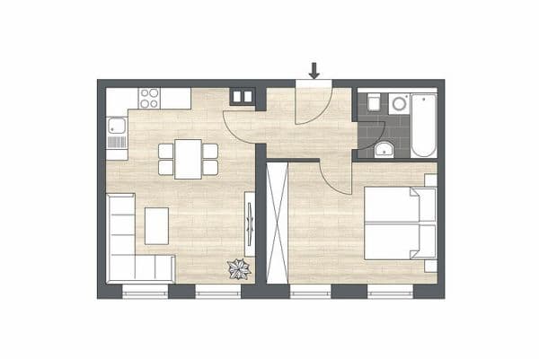 Prodej bytu 2+1 44 m², Leipzig, Sasko Prodej bytu 2+1 44 m², Leipzig, Sasko