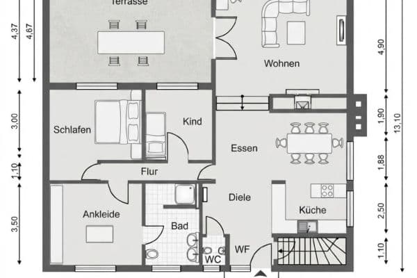 Prodej domu 117 m², pozemek 1.521 m², Schiebrookstraße 6, Neversdorf Prodej domu 117 m², pozemek 1.521 m², Schiebrookstraße 6, Neversdorf