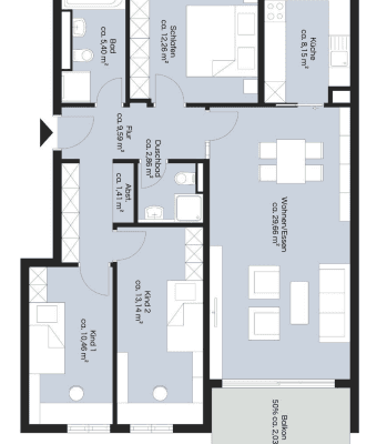 Pronájem bytu 4+1 104 m², Unterföhring, Bavorsko Pronájem bytu 4+1 104 m², Unterföhring, Bavorsko