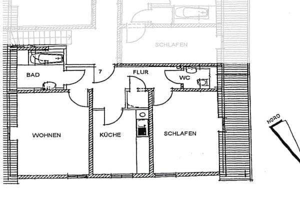 Pronájem bytu 2+1 55 m², Weiherer Str. 3, Ubstadt-Weiher Pronájem bytu 2+1 55 m², Weiherer Str. 3, Ubstadt-Weiher