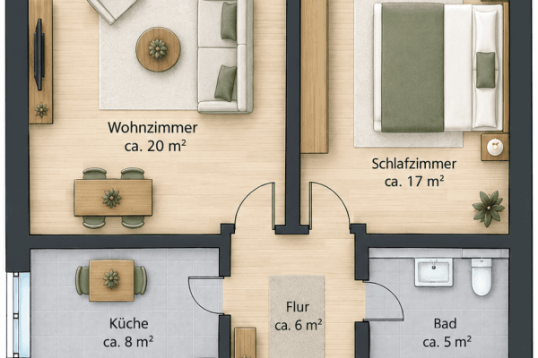 Pronájem bytu 2+1 56 m², Karlsruhe, Bádensko-Württembersko Pronájem bytu 2+1 56 m², Karlsruhe, Bádensko-Württembersko