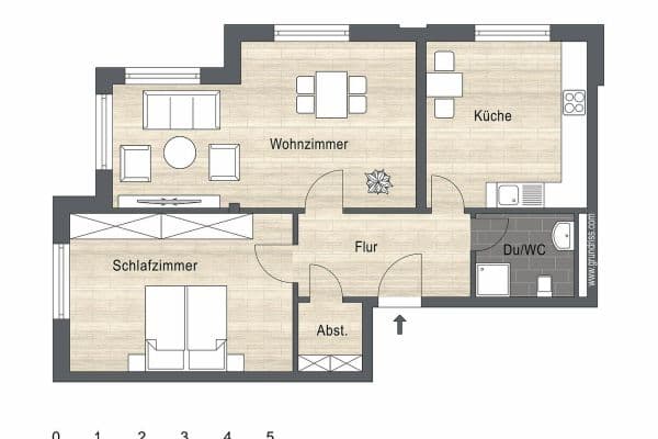 Pronájem bytu 3+1 79 m², Wilhelmstraße 1-5, Neuss Pronájem bytu 3+1 79 m², Wilhelmstraße 1-5, Neuss