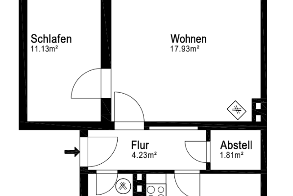Pronájem bytu 2+1 53 m², Bremen, Bremen Pronájem bytu 2+1 53 m², Bremen, Bremen