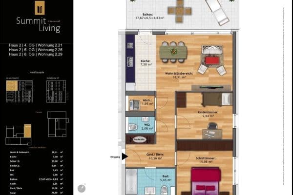 Pronájem bytu 3+1 80 m², Im Setzling 39, Oberursel Pronájem bytu 3+1 80 m², Im Setzling 39, Oberursel