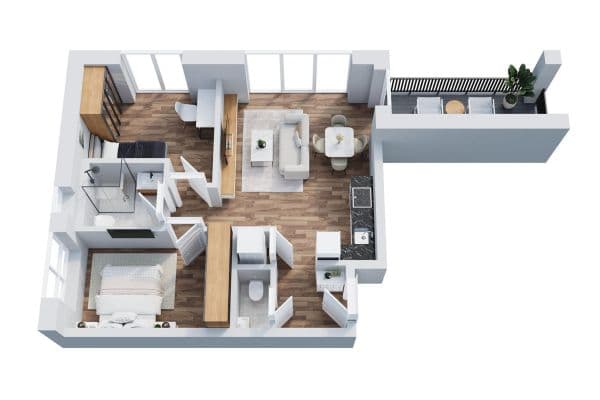 Prodej bytu 3+1 58 m², Zeilheck 10, Aßlar, Hessen Prodej bytu 3+1 58 m², Zeilheck 10, Aßlar, Hessen