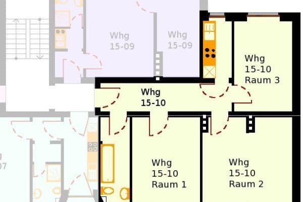 Pronájem bytu 3+1 76 m², Struckmannstr. 15, Hildesheim Pronájem bytu 3+1 76 m², Struckmannstr. 15, Hildesheim