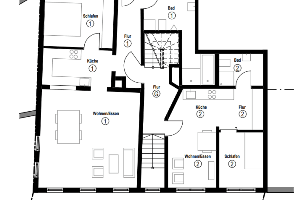 Pronájem bytu 2+1 64 m², Plieningen Pronájem bytu 2+1 64 m², Plieningen